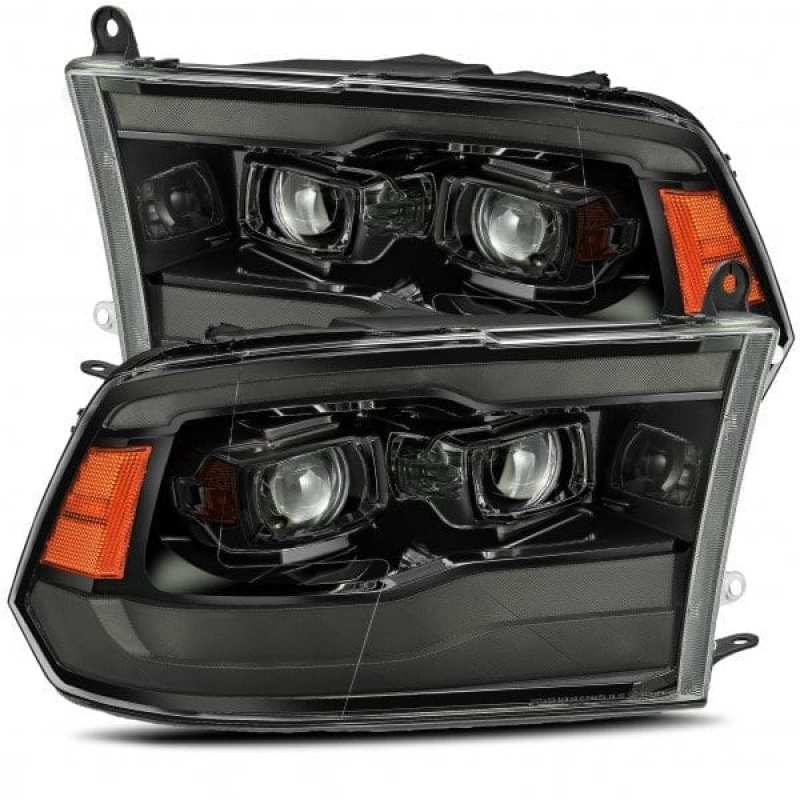 AlphaRex 880542 - 09-18 Dodge Ram 1500 PRO-Series Projector Headlights Plank Style Alpha Blk w/Seq Signal/DRL