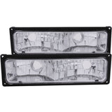 ANZO 511033 FITS: 1988-1998 Chevrolet C1500 Euro Parking Lights Black