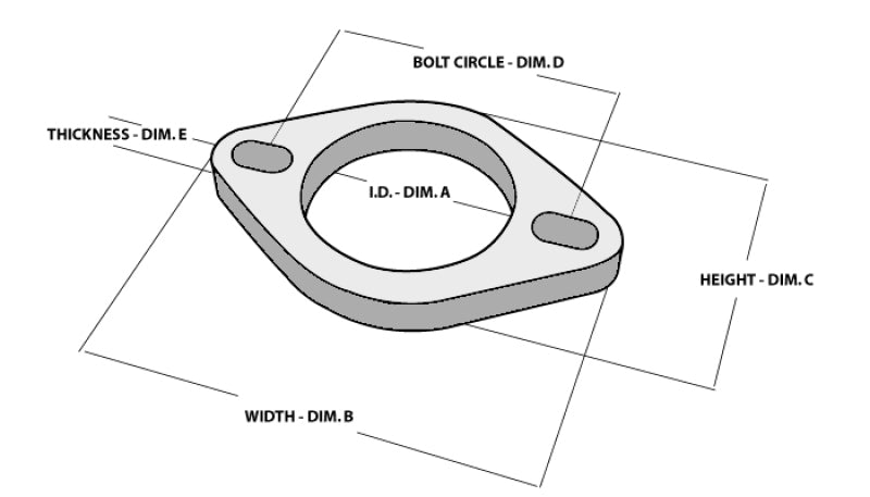 Vibrant 1470S FITS 2-Bolt T304 SS Exhaust Flange (2in I.D.)