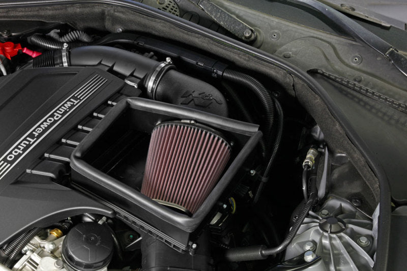 K&N Engineering 63-1132 - K&N 2011-2016 BMW 535i L6-3.0L F/I Aircharger Performance Intake