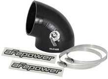 Load image into Gallery viewer, aFe 59-00088 FITS Magnum FORCE CAI Univ. Silicone (3.5in to 3in ID / 75 Deg.) Elbow Reducing Coupler - Black