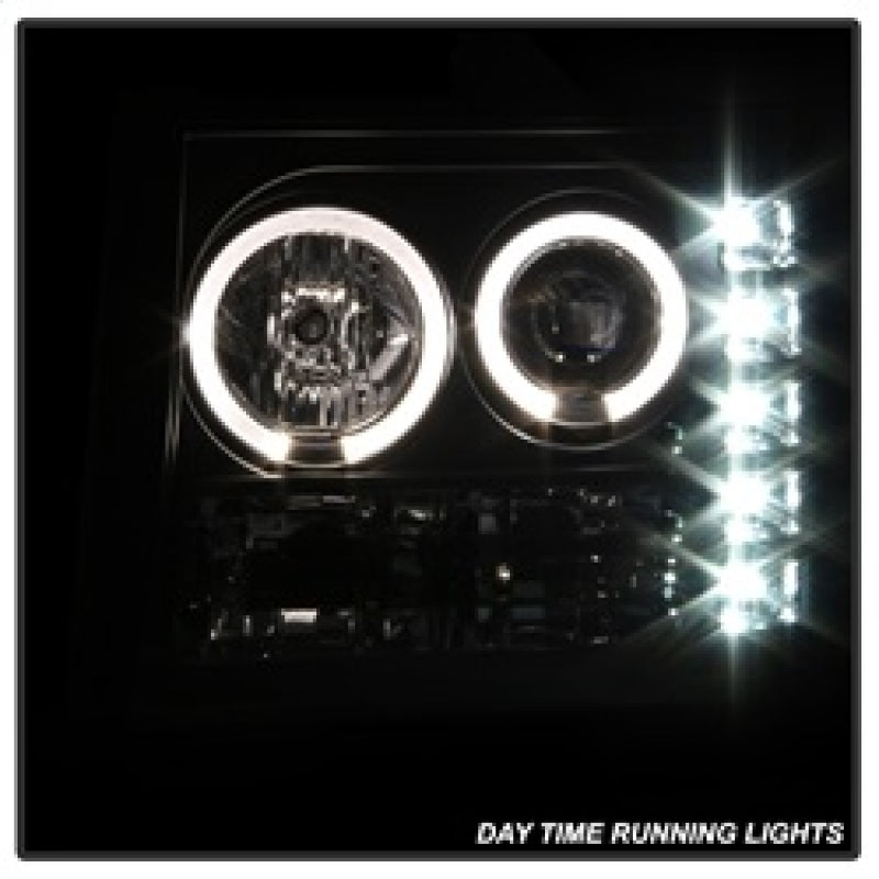 SPYDER 5010605 - Spyder GMC Sierra 1500/GMC Sierra Denali 08-13 Projector LED Halo- LED Blk PRO-YD-GS07-HL-BK