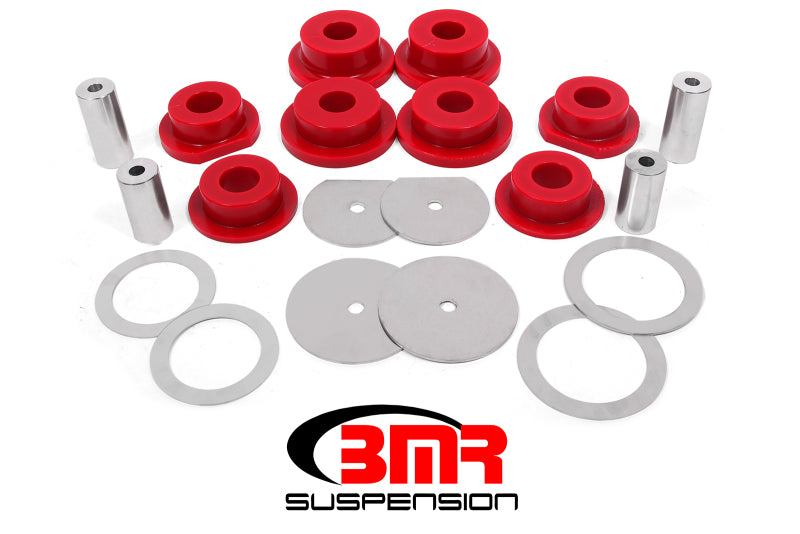 BMR Suspension SCB111 FITS 08-18 Dodge Challenger Rear Cradle Bushing Kit PolyurethaneRed