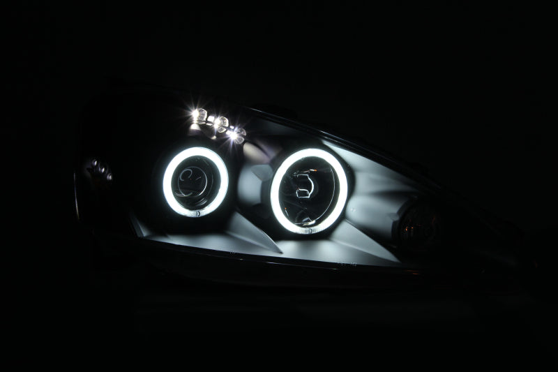 ANZO - [product_sku] - ANZO 2005-2006 Acura Rsx Projector Headlights w/ Halo Black - Fastmodz