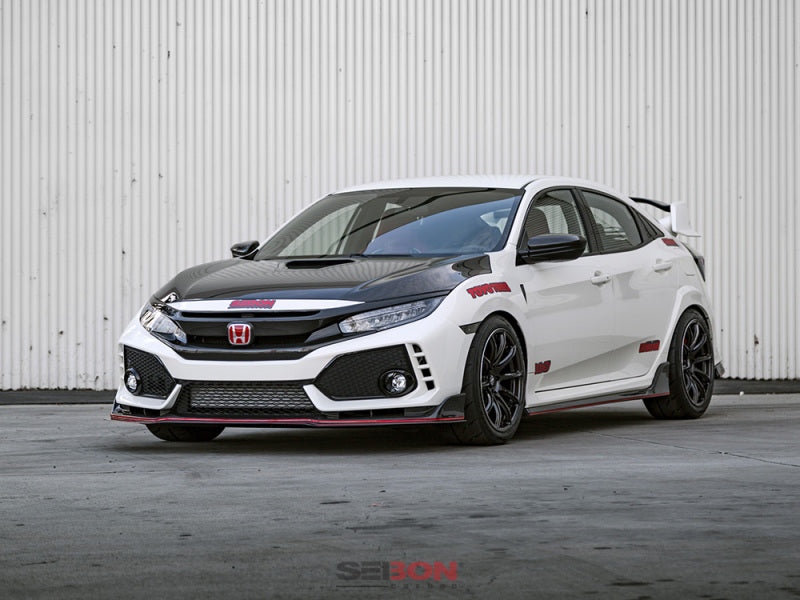 Seibon FG16HDCV4D FITS 16-18 Honda Civic OEM-Style Carbon Fiber Front Grill