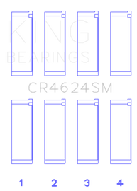 King Engine Bearings CR4624SM - King Hyundai G4KE / G4KC Rod Bearings (Set of 4)