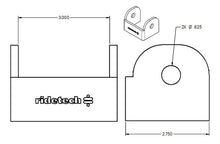 Load image into Gallery viewer, Ridetech Large Rod End Bracket for 3in Wide Rod End