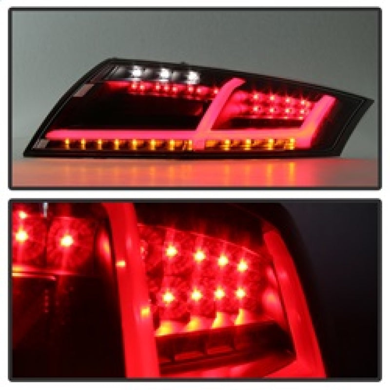 SPYDER 5081674 - Spyder Audi TT 07-12 LED Tail Lights Black ALT-YD-ATT07-LED-BK