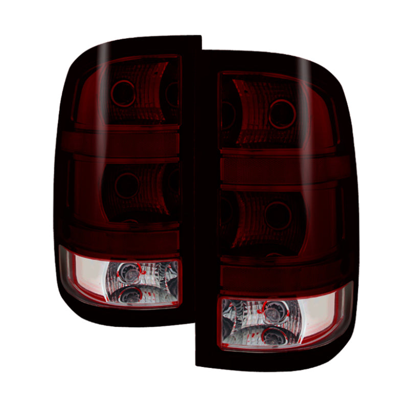 SPYDER 9032011 - Xtune GMC Sierra 2007-2013 OEM Style Tail Light Red Smoked ALT-JH-GS07-OE-RSM