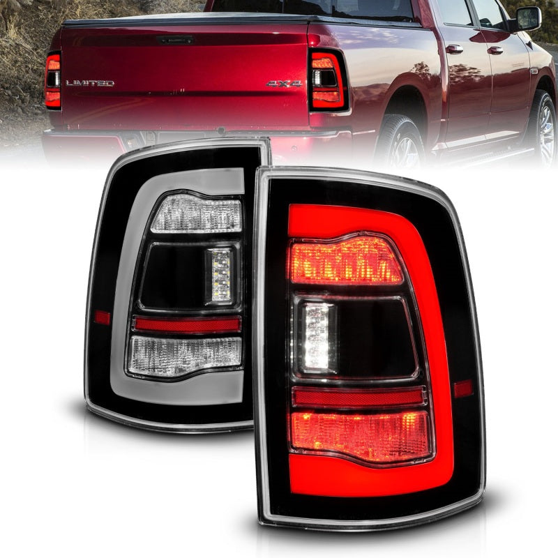 ANZO 311469 FITS 09-18 Dodge Ram 1500 Sequential LED Taillights Black