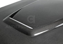 Load image into Gallery viewer, Anderson Composites AC-HD15FDMU-GR-DS FITS 15-17 Ford Mustang (Excl. GT350/GT350R) Double Sided Hood