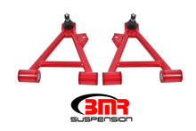 Load image into Gallery viewer, BMR Suspension AA041R - BMR 94-04 Mustang Lower Non-Adj. A-Arms (Coilover Only) w/ STD. Ball Joint (Poly)Red