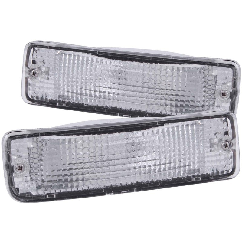 ANZO - [product_sku] - ANZO 1989-1995 Toyota Pickup Euro Parking Lights Chrome w/ Amber Reflector - Fastmodz