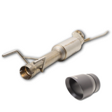 Carven Exhaust CT1007 - 2022 Toyota Tundra 3.5L Cut & Clamp Muffler Replacement Kit w/ 5in Ceramic Black Tip