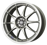 Enkei 409-670-03SP - J10 16x7 5x108/115 38mm Offset 72.6mm Bore Dia Silver w/ Machined Lip Wheel