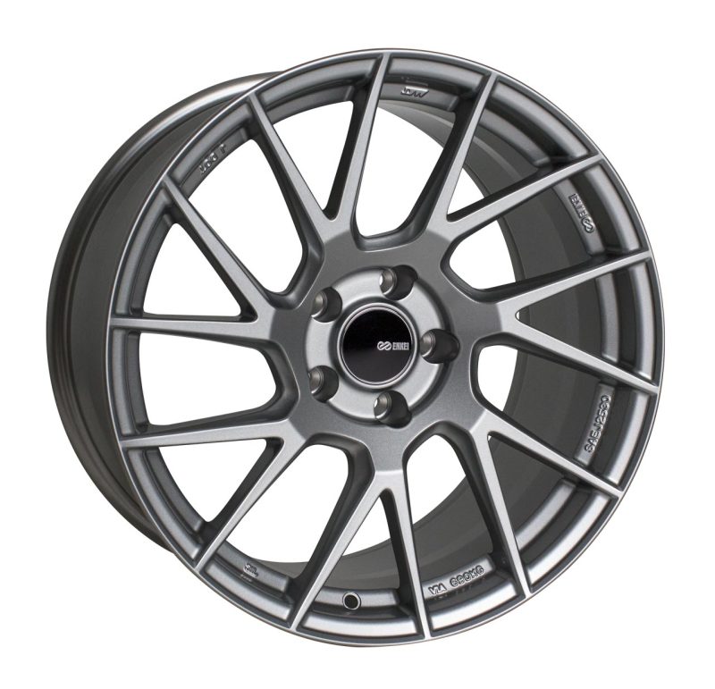 Enkei 507-780-6545GR - TM7 17x8.0 5x114.3 45mm Offset 72.6mm Bore Gloss Black Wheel