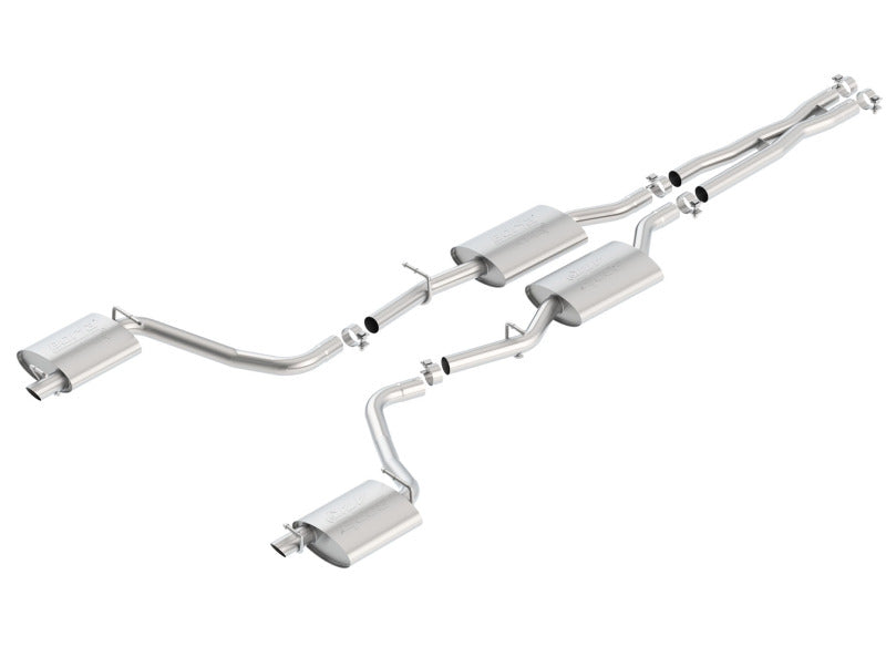 Borla 140650 - 2015 Dodge Challenger 3.6L V6 ATAK Catback Exhaust No Tips Factory Valance