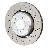 SHW Performance BFR42852 -  -SHW 08-13 BMW M3 4.0L Right Front Cross-Drilled Lightweight Brake Rotor