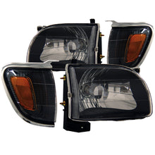 Load image into Gallery viewer, ANZO - [product_sku] - ANZO 2001-2004 Toyota Tacoma Crystal Headlights Black - Fastmodz