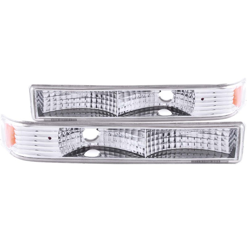 ANZO - [product_sku] - ANZO 1998-2005 Chevrolet S-10 Euro Parking Lights Chrome - Fastmodz