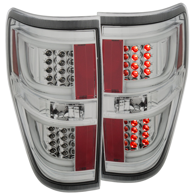 ANZO - [product_sku] - ANZO 2009-2013 Ford F-150 LED Taillights Chrome - Fastmodz