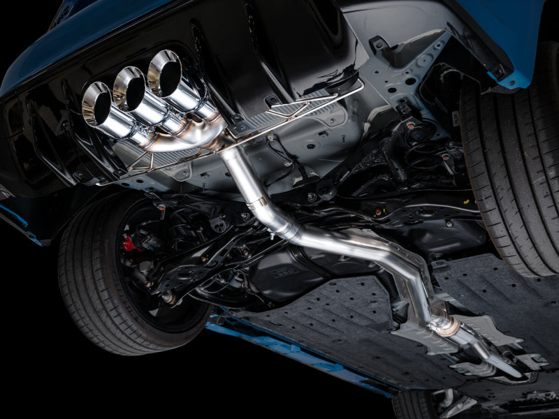AWE Tuning 3020-52287 FITS 2023 Honda Civic Type R FL5 Track Edition Exhaust w/ Triple Chrome Silver Tips