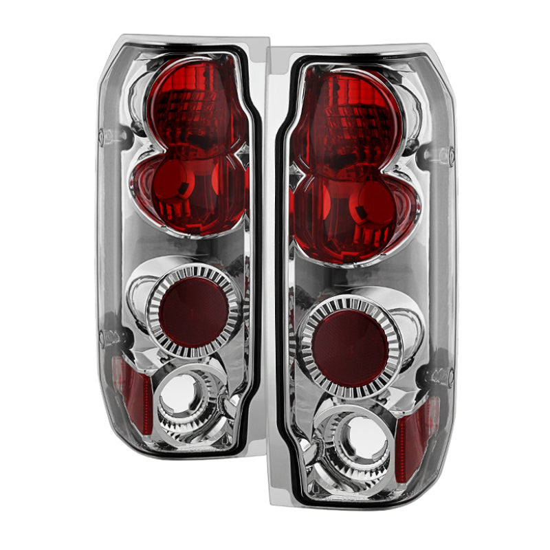 SPYDER 5003317 - Spyder Ford F150 87-96/Ford Bronco 88-96 Euro Style Tail Lights Chrome ALT-YD-FF15089-C