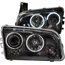 Load image into Gallery viewer, ANZO 121218 FITS: 2006-2010 Dodge Charger Projector Headlights w/ Halo Chrome (CCFL)