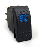 Daystar KU80011 - Rocker Switch Blue Light 20 AMP Single Pole