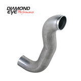 Diamond Eye Performance 220105 - Diamond Eye DWNP 4in TB SGL W/ HX40 FLANGE AL DODGE 5.9L 2500/3500 89-93 4X4 ONLY