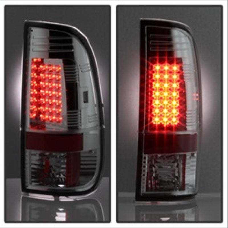 SPYDER 5003478 - Spyder Ford F150 side 97-03/F250/350/450 Super Duty 99-07 LED Tail Lights Chrm ALT-YD-FF15097-LED-C