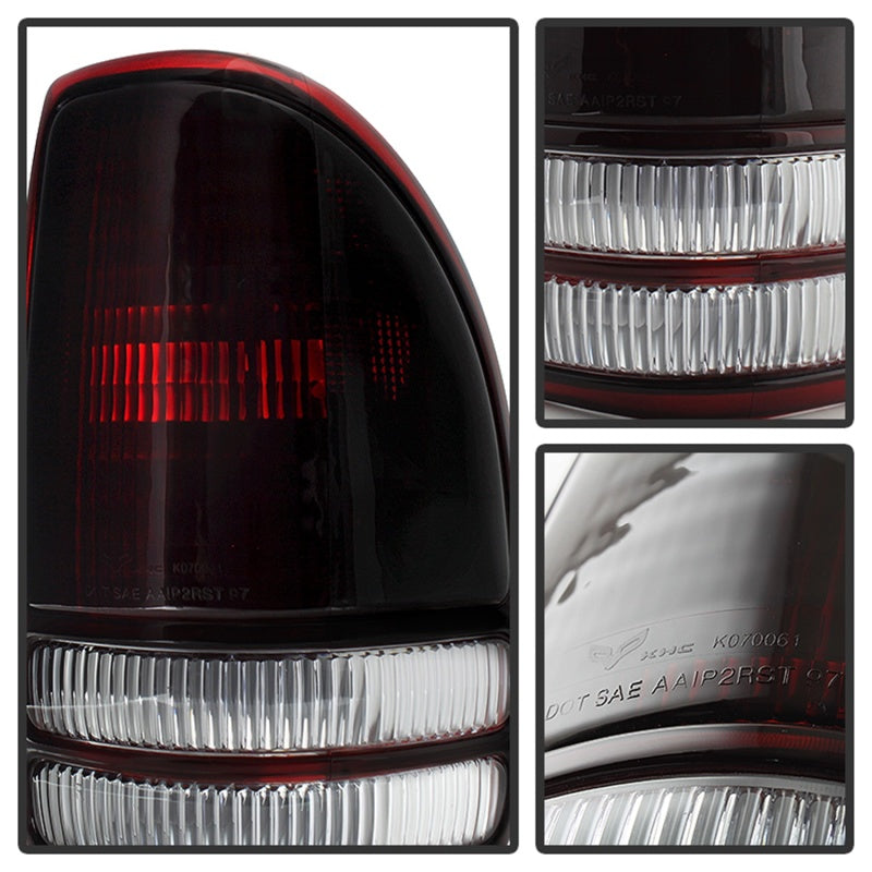 SPYDER 9028762 - Xtune Dodge Dakota 1997-2004 OEM Style Tail Lights -Red Smoked ALT-JH-DDAK97-OE-RSM