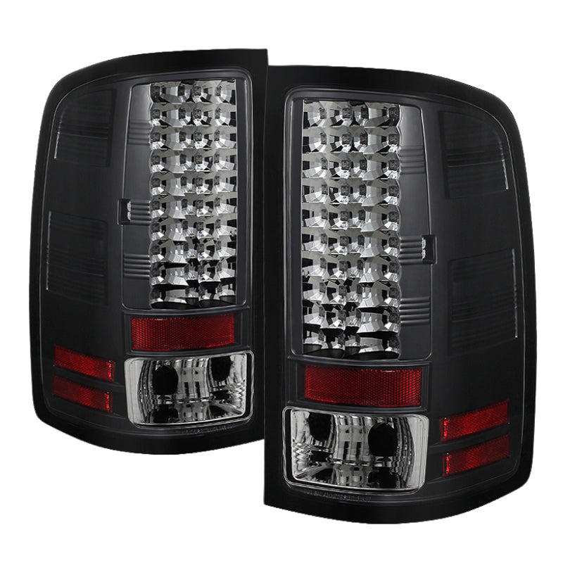 SPYDER 5014948 - Spyder GMC Sierra 07-13 (Not fit 3500 Dually 4 Rear Wheels)LED Tail Lights Black ALT-YD-GS07-LED-BK