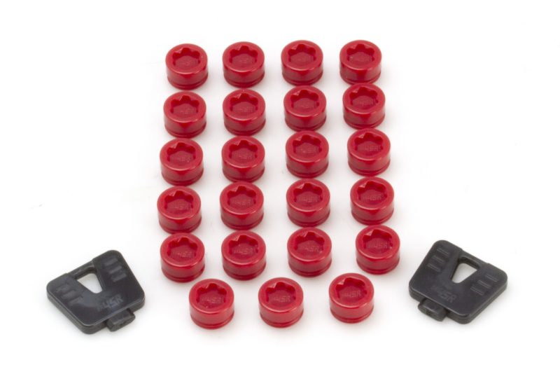 Wheel Mate 33100R - SR45R Caps Set of 20Red