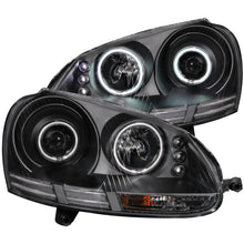 Load image into Gallery viewer, ANZO - [product_sku] - ANZO 2006-2009 Volkswagen Rabbit Projector Headlights w/ Halo Black (CCFL) - Fastmodz