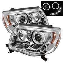 Load image into Gallery viewer, SPYDER 5011923 - Spyder Toyota Tacoma 05-11 Projector Headlights LED Halo LED Chrome High H1 Low H1 PRO-YD-TT05-HL-C