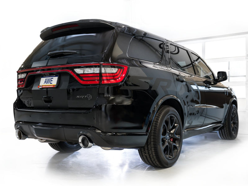 AWE Tuning 3020-32952 FITS 18-23 Dodge Durango SRT & Hellcat Track Edition Exhaust - Chrome Silver Tips