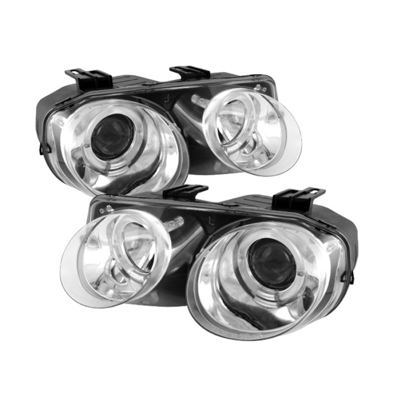 SPYDER 5008701 - Spyder Acura Integra 98-01 Projector Headlights LED Halo -Chrome High H1 Low 9006 PRO-YD-AI98-HL-C