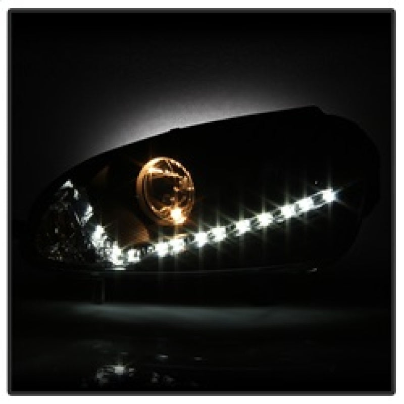 SPYDER 5017529 - Spyder Volkswagen GTI 06-09/Jetta 06-09 Xenon/HID Model OnlyDRL Black PRO-YD-VG06-HID-DRL-BK