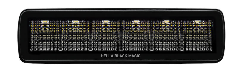 Hella 358176201 - Universal Black Magic 6 L.E.D. Mini Light BarFlood Beam