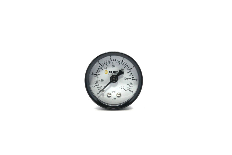 Fuelab 71511 - 1.5in Fuel Pressure Gauge EFI Range 0-120 PSI (Dual Bar/PSI Scale)