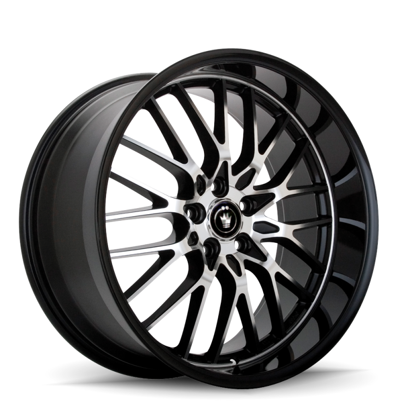 Konig LA67T04405 - Lace 16x7 10x100/114.3 ET40 Black/Machine Spoke