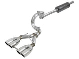 aFe 49-38071-P FITS Rebel Series 2.5in. 304 SS C/B Exhaust System 2018 Jeep Wrangler (JL) V6-3.6L - Polished Tip