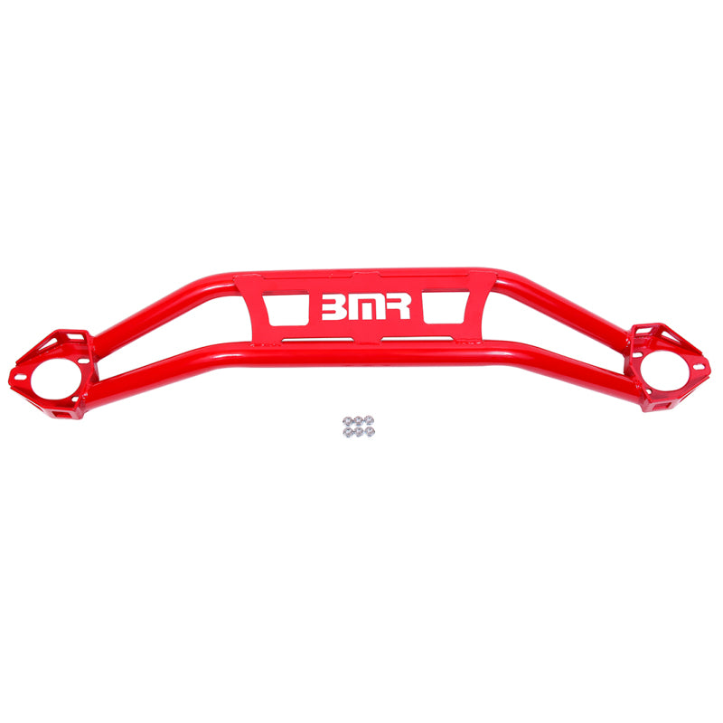 BMR Suspension STB110R - BMR 08-18 Dodge Challenger Front Strut Tower Brace Red (Twin Tube Design)