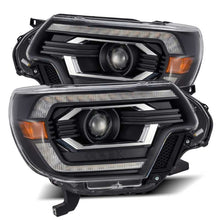 Load image into Gallery viewer, AlphaRex 880749 - 12-15 Toyota Tacoma PRO-Series Projector Headlights Plank Style Black w/DRL