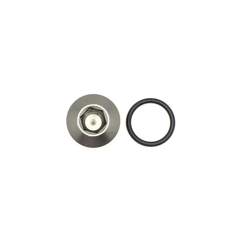 DeatschWerks 6-02-0718-B FITS 8AN ORB Male Plug Low Profile Internal Allen/Hex (Incl O-Ring) Anodized Matte Black