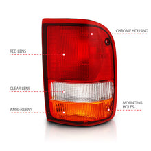 Load image into Gallery viewer, ANZO 311310 FITS 1993-1997 Ford Ranger Tail Light Red/Cear (OE)