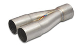 Vibrant 10350 - 2-1 SS Merge Collectors (1-1/2in Inlet Slipover ID 1-3/4in Outlet OD) Sold Individually