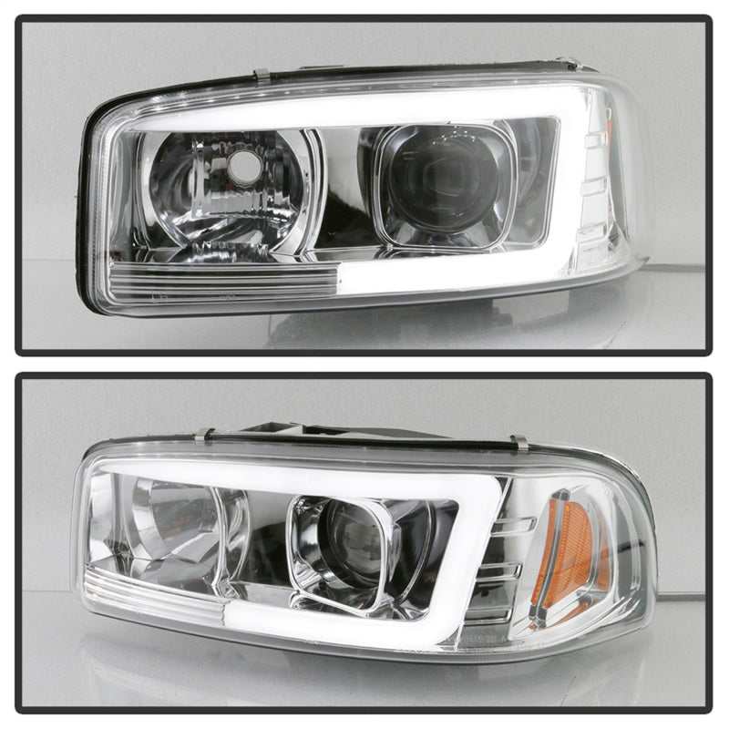 SPYDER 5084620 - Spyder GMC Sierra 1500/2500/3500 99-06 V2 Projector HeadlightsDRLChrome PRO-YD-CDE00V2-LB-C