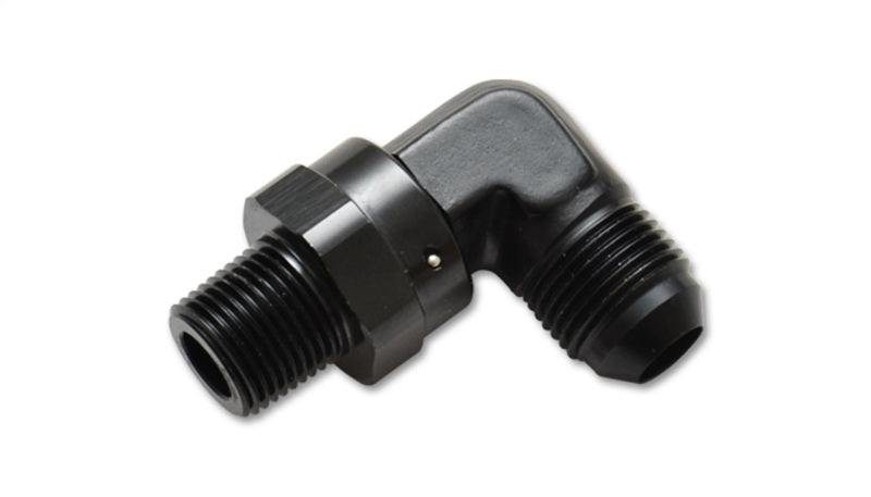 Vibrant -4AN to 1/4in NPT Male Swivel 90 Degree Adapter Fitting - free shipping - Fastmodz